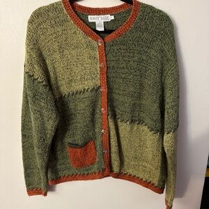 Nomadic Traders Vintage Sweater button down cardigan size XL
